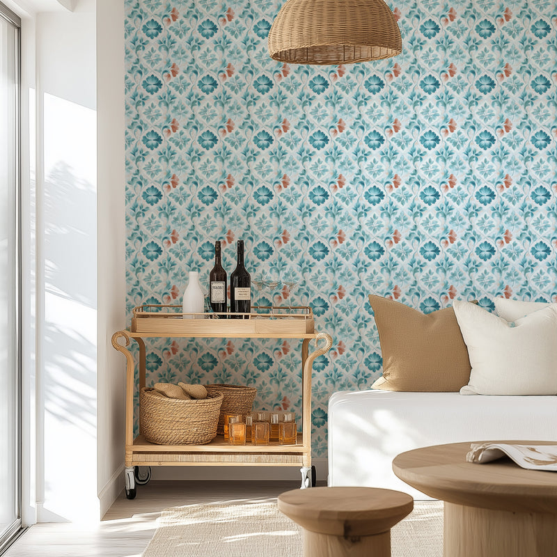 Barri Flora Wallpaper from Olive et Oriel where you can shop wallpaper and artworks online