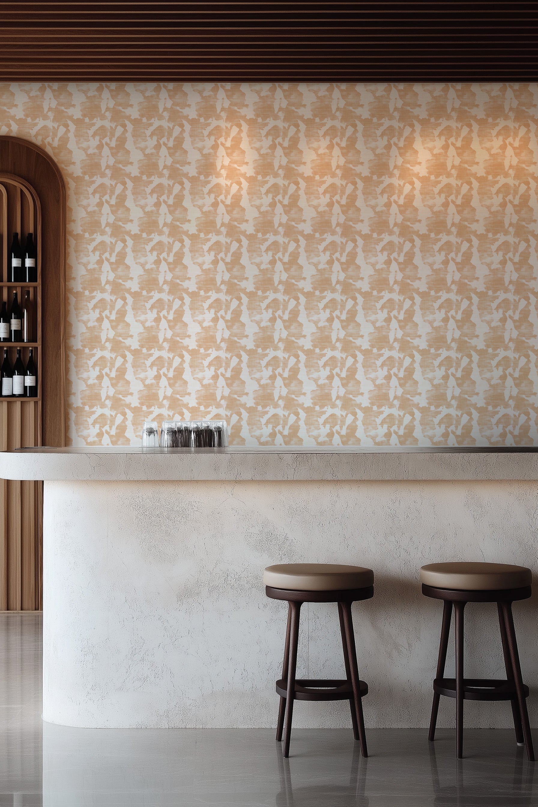 Northcote in Terracotta Commercial Vinyl Wallcovering