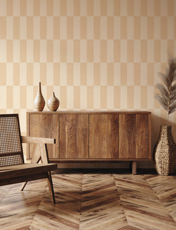 Cabarita Check in Mustard Wallpaper from Olive et Oriel where you can shop wallpaper and artworks online