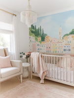 Candy Coloured Coast Line Wallpaper Mural