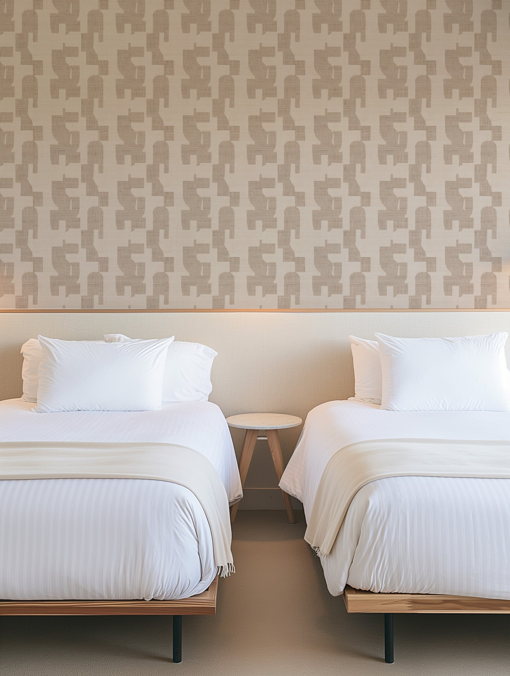 Hotham in Taupe Commercial Vinyl Wallcovering