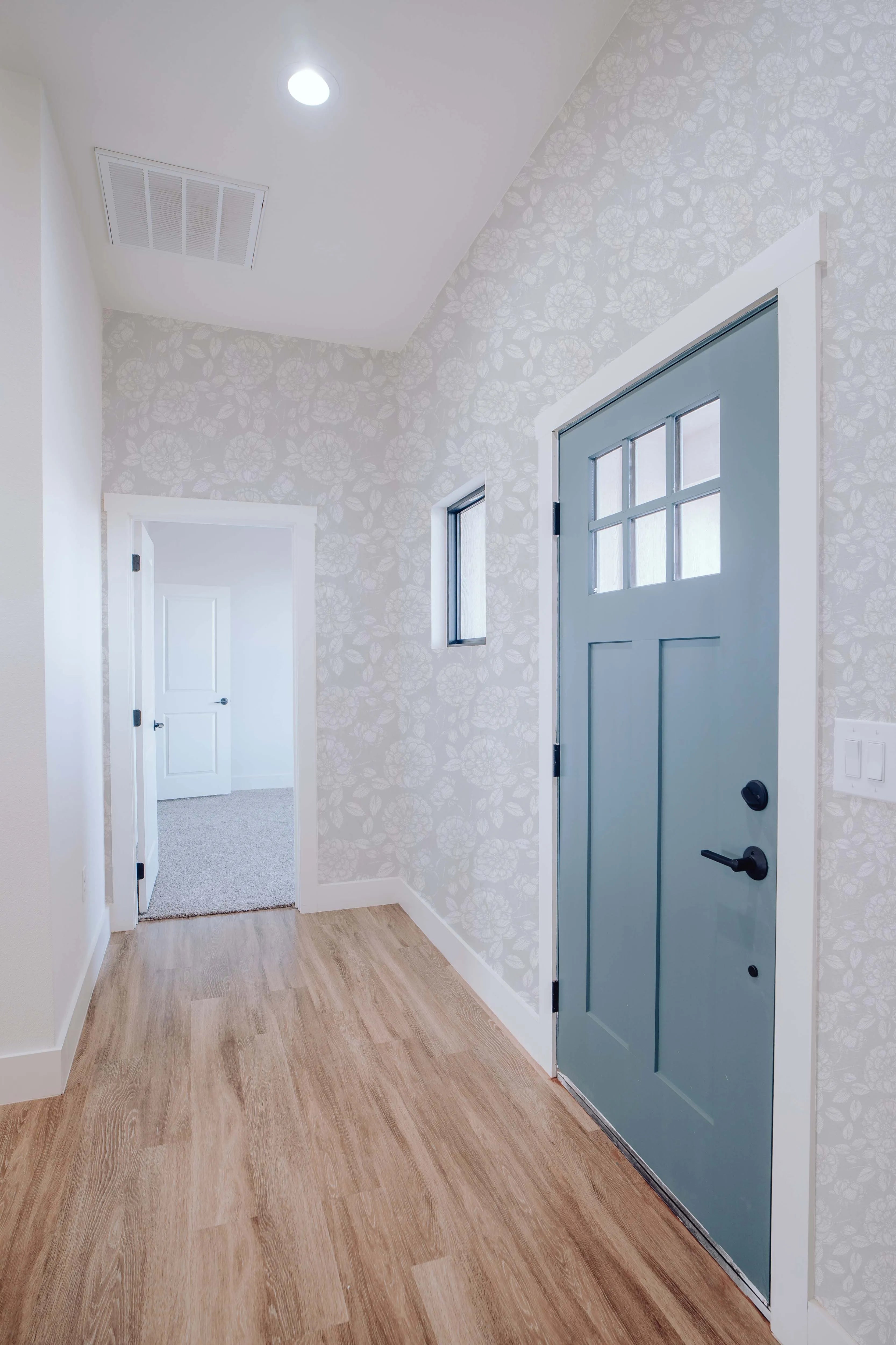 French Country Rose Grey Wallpaper from Olive et Oriel where you can shop wallpaper and artworks online