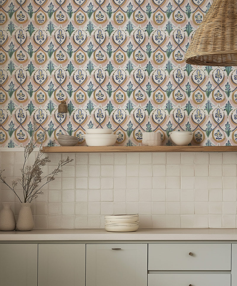 Incanto Wallpaper from Olive et Oriel where you can shop wallpaper and artworks online