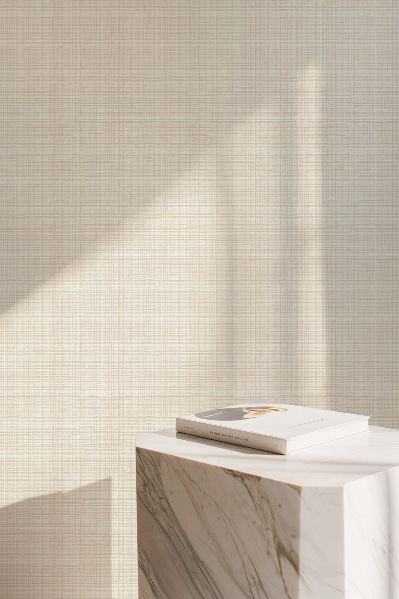 Vaucluse in Beige Commercial Vinyl Wallcovering