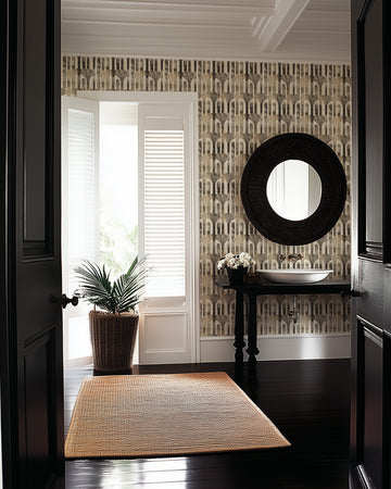 Gilded Colonial Palm Wallpaper from Olive et Oriel where you can shop wallpaper and artworks online