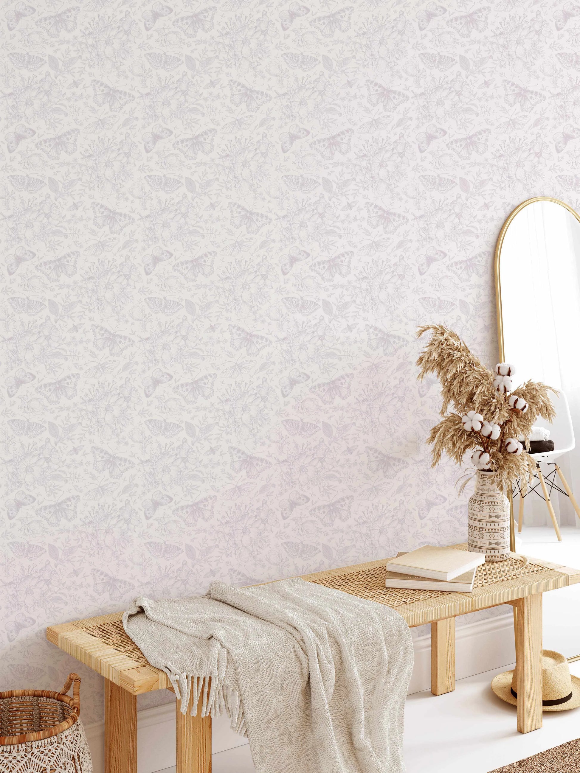 Butterfly Gardens Wallpaper from Olive et Oriel where you can shop wallpaper and artworks online