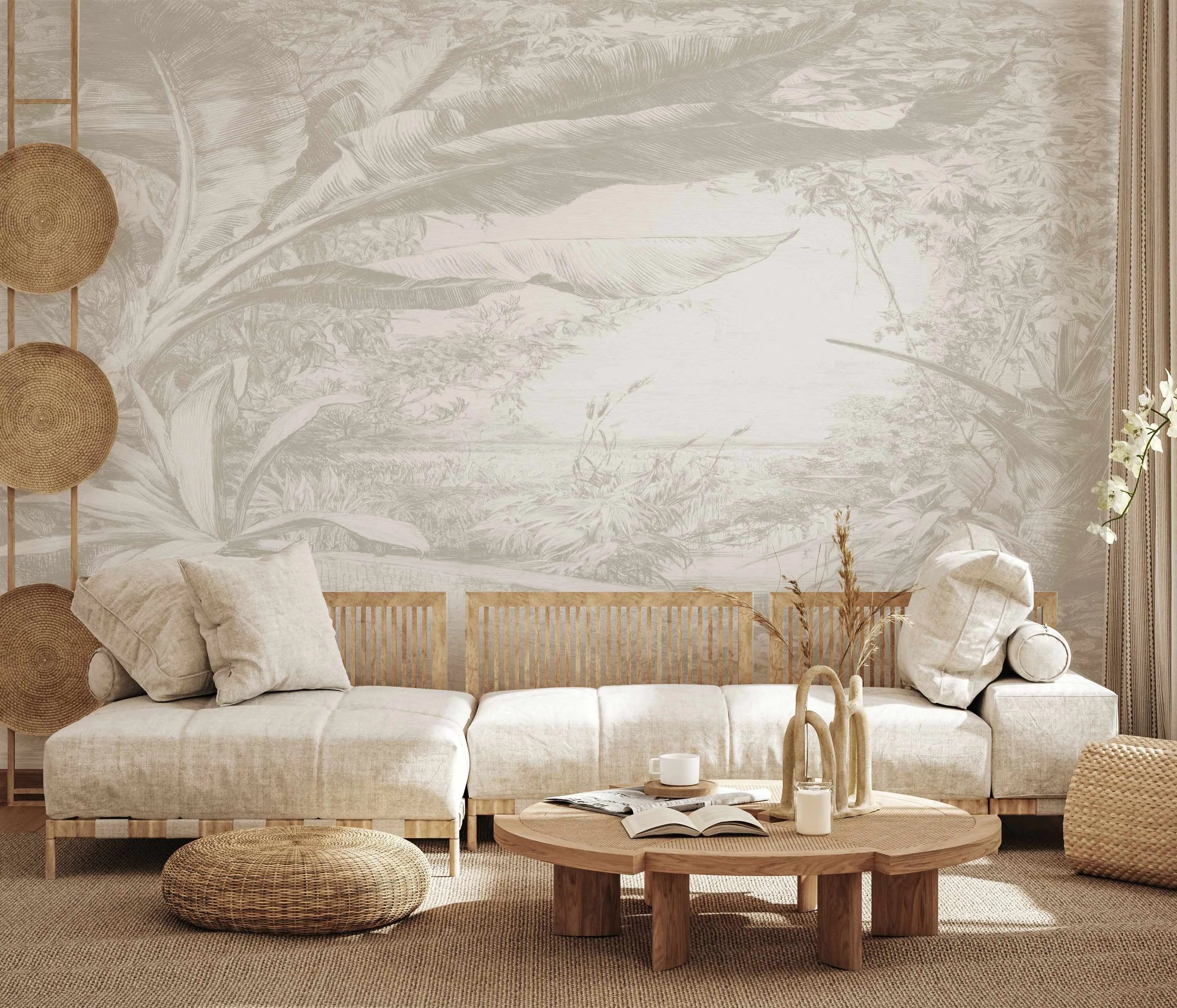 The Pass Wallpaper Mural from Olive et Oriel where you can shop wallpaper and artworks online