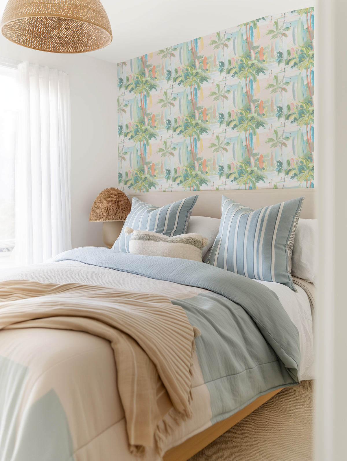 Island Vibes Wallpaper from Olive et Oriel where you can shop wallpaper and artworks online