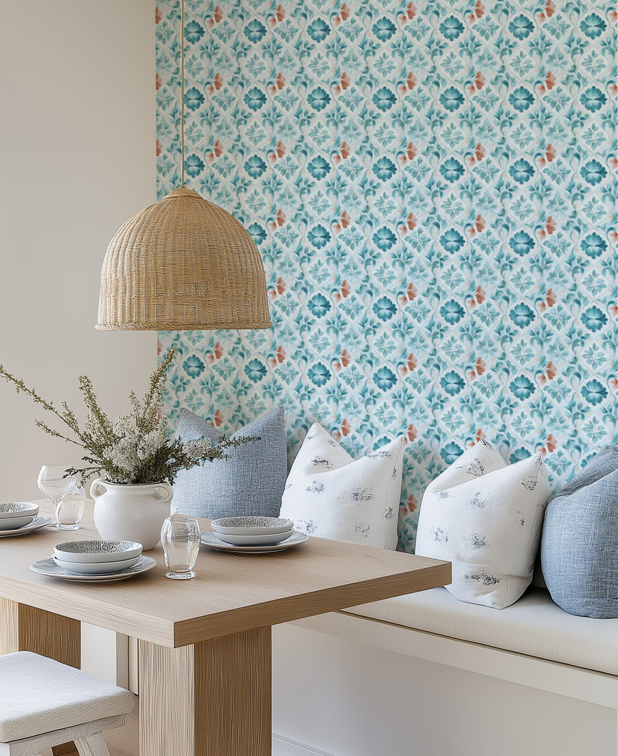 Barri Flora Wallpaper from Olive et Oriel where you can shop wallpaper and artworks online