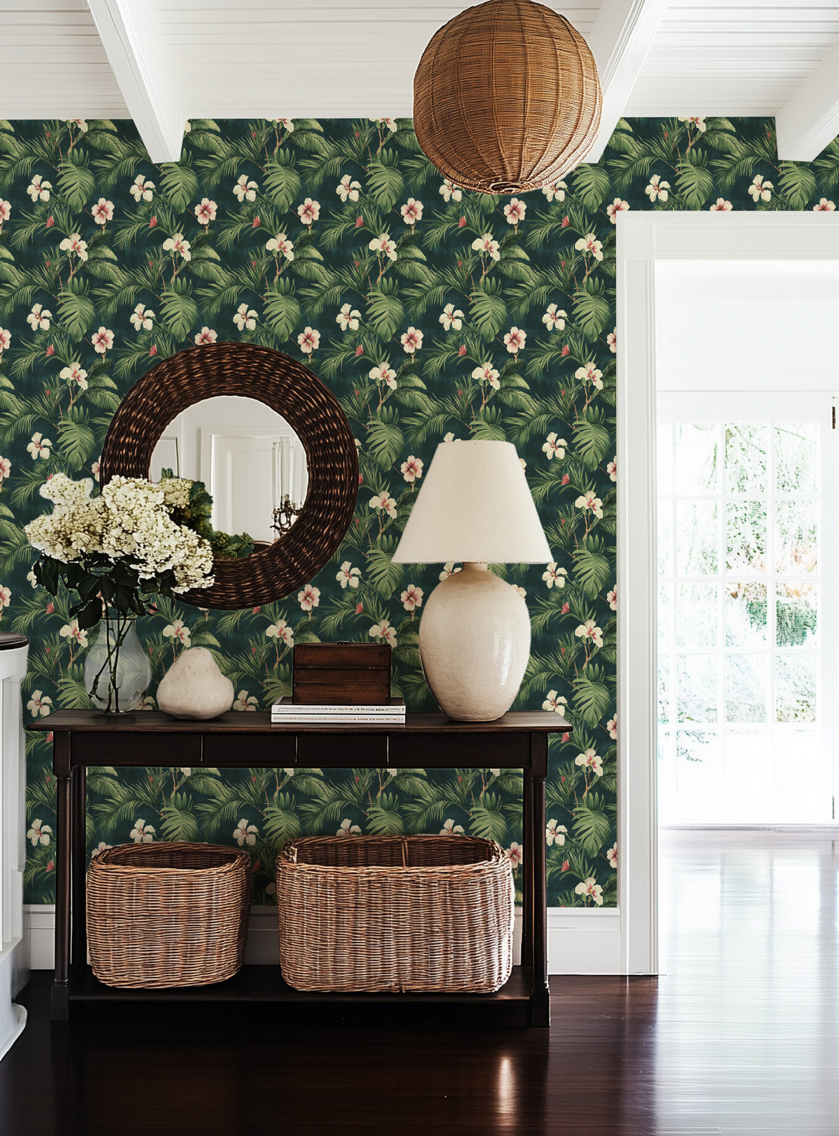 Island Colonial Wallpaper from Olive et Oriel where you can shop wallpaper and artworks online