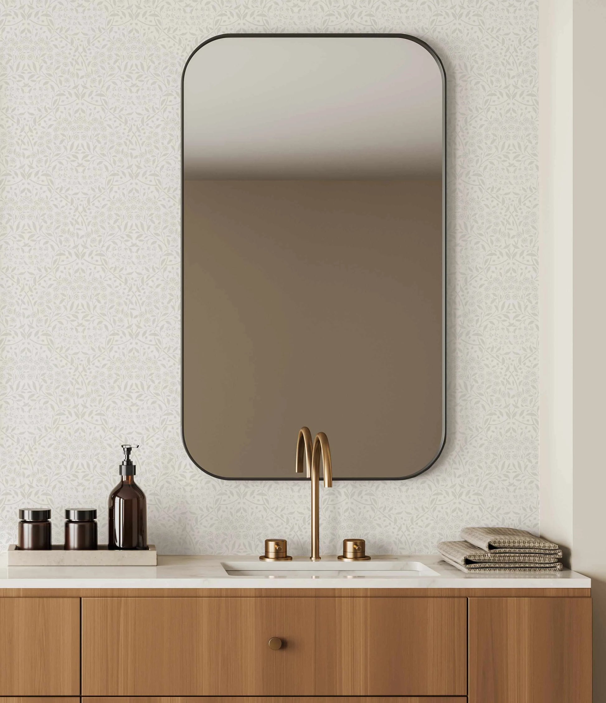 Vintage Posie Sage Green Wallpaper from Olive et Oriel where you can shop wallpaper and artworks online