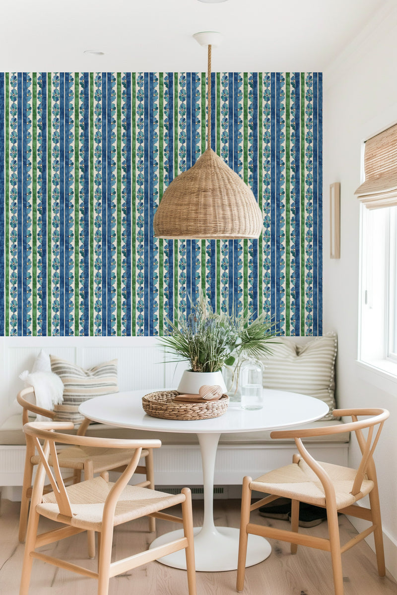 Capri Blue Wallpaper from Olive et Oriel where you can shop wallpaper and artworks online