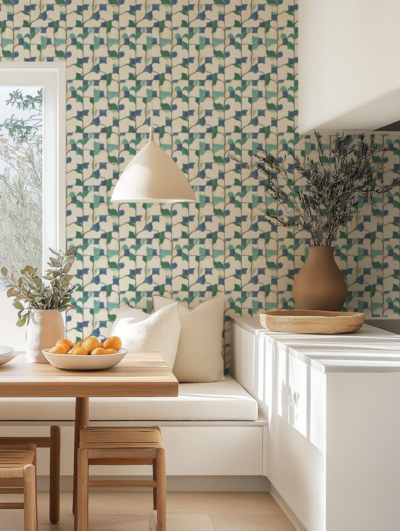 Al fresco Wallpaper from Olive et Oriel where you can shop wallpaper and artworks online
