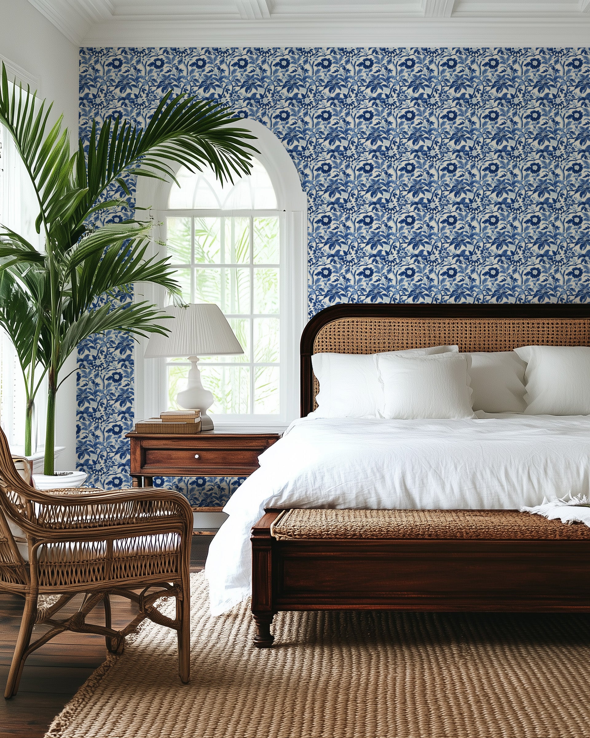 Colonial Floral Wallpaper