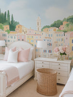 Candy Coloured Coast Line Wallpaper Mural