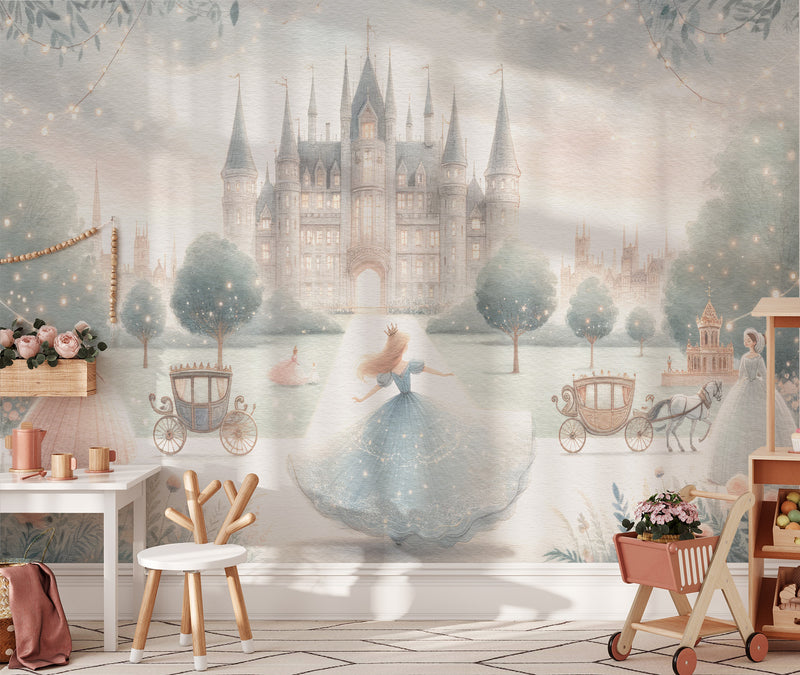 Castle Princess Fantasy Wallpaper Mural