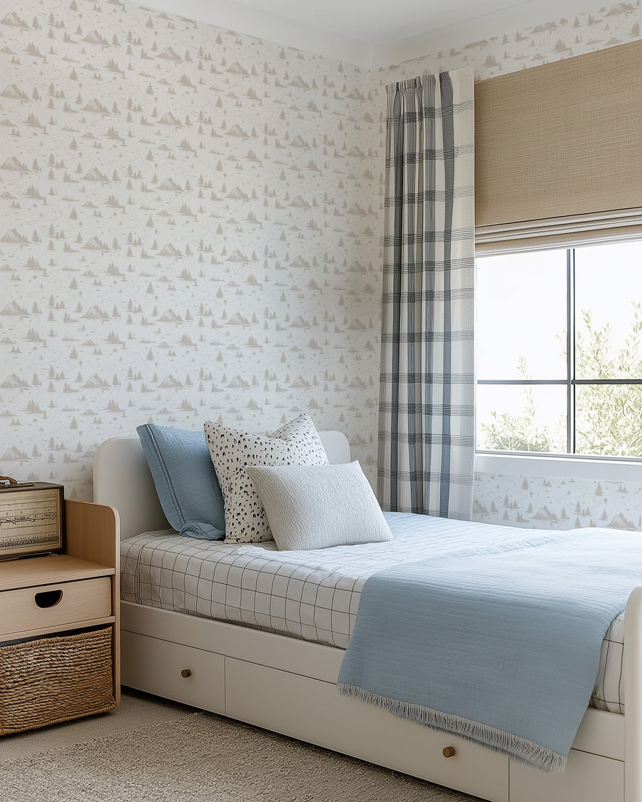 Trailblazer Wallpaper from Olive et Oriel where you can shop wallpaper and artworks online