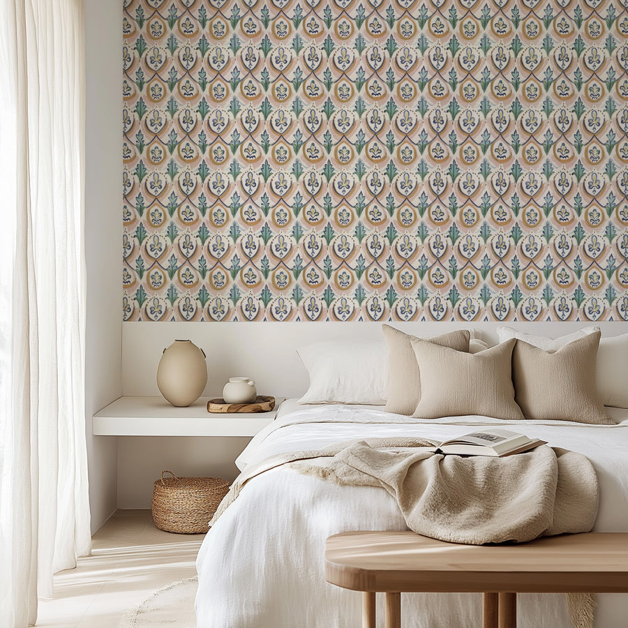 Incanto Wallpaper from Olive et Oriel where you can shop wallpaper and artworks online