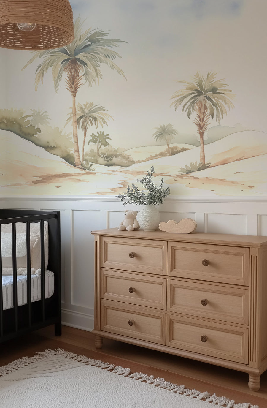 Palm Dunes Wallpaper Mural from Olive et Oriel where you can shop wallpaper and artworks online