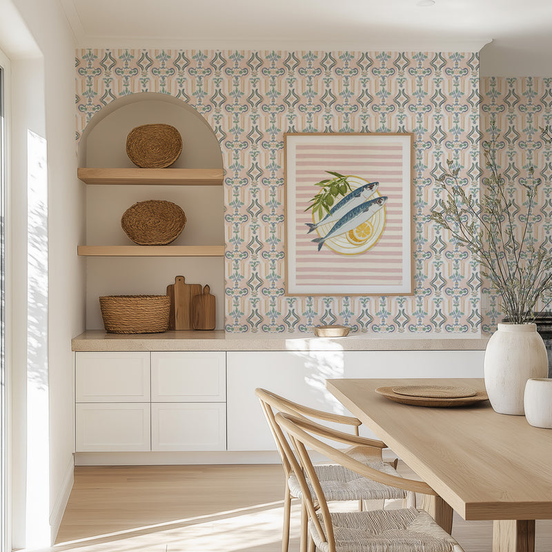 Riviera Wallpaper from Olive et Oriel where you can shop wallpaper and artworks online