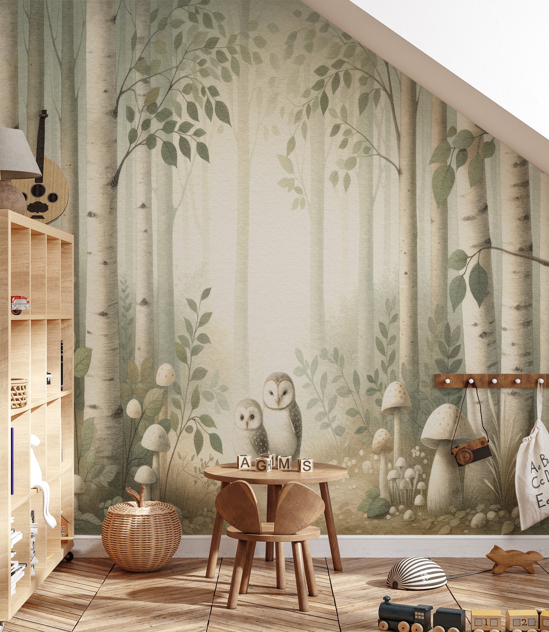 Owl's Woodland Retreats Wallpaper Mural