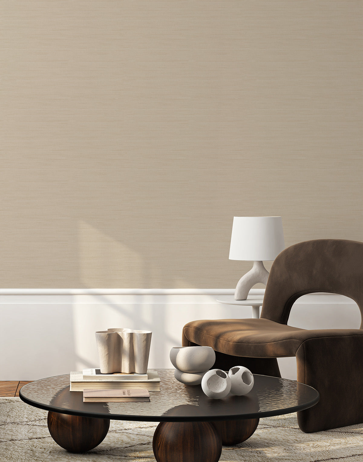 Soho in Oat Commercial Vinyl Wallcovering