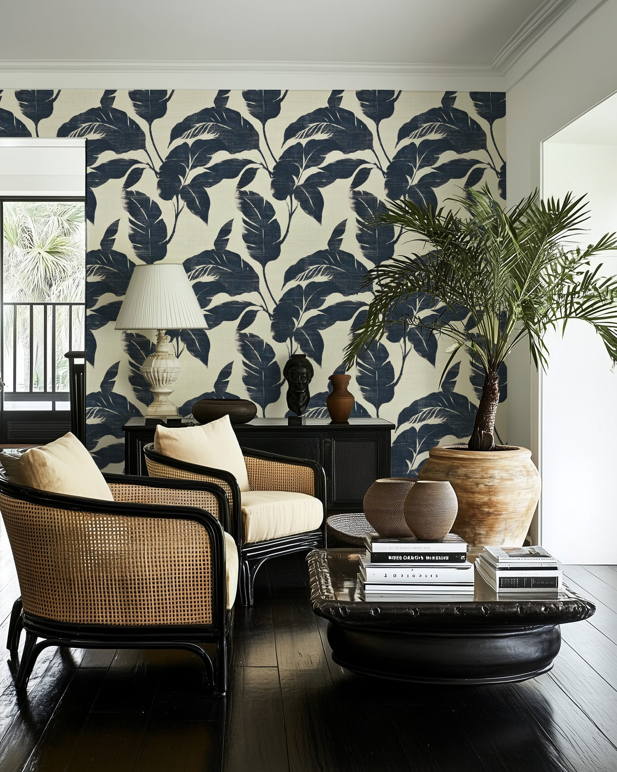 Colonial Canopy Wallpaper from Olive et Oriel where you can shop wallpaper and artworks online
