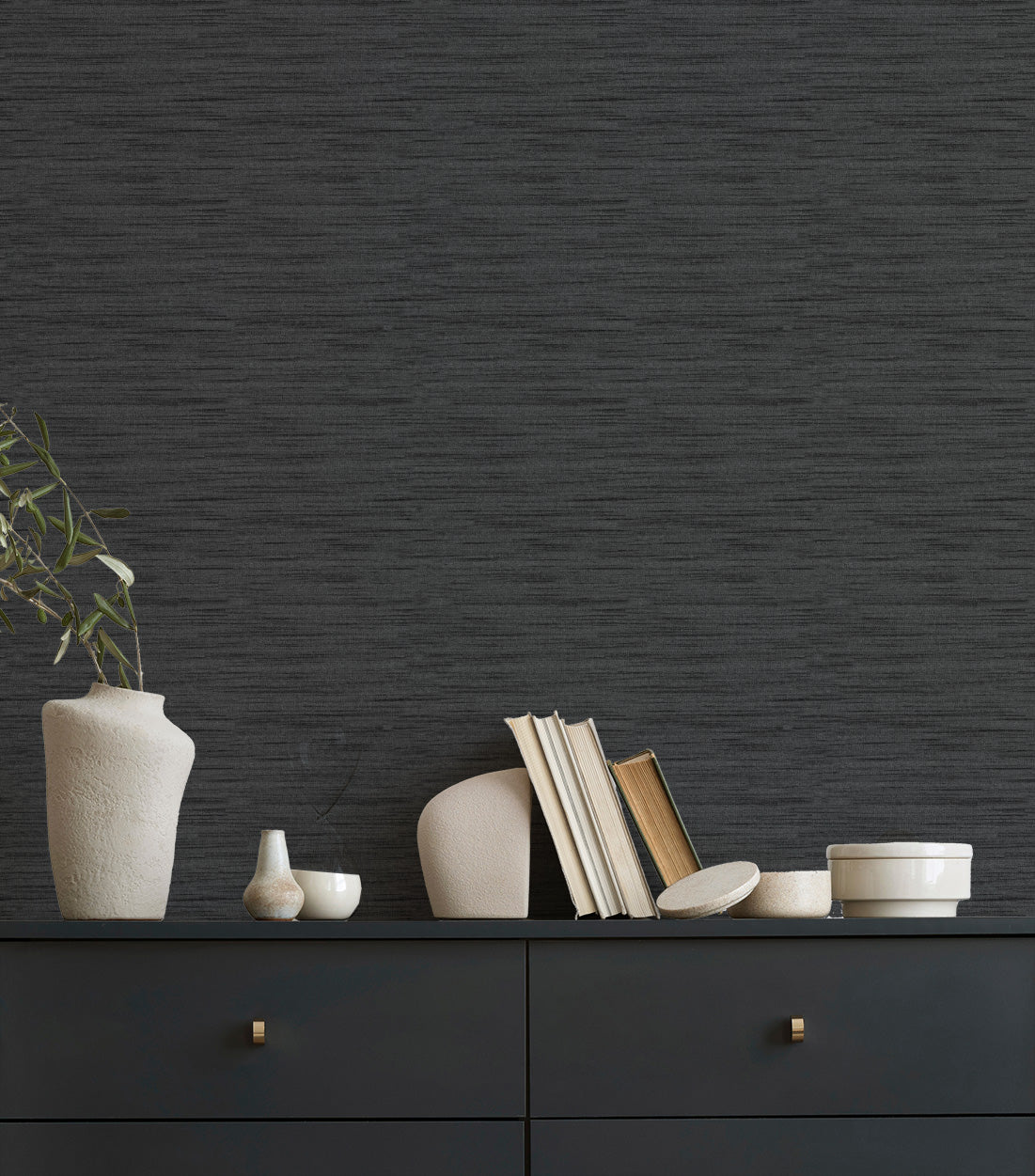 Soho in Charcoal Commercial Vinyl Wallcovering