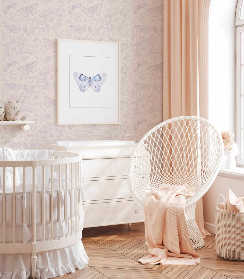 Butterfly Gardens Wallpaper from Olive et Oriel where you can shop wallpaper and artworks online