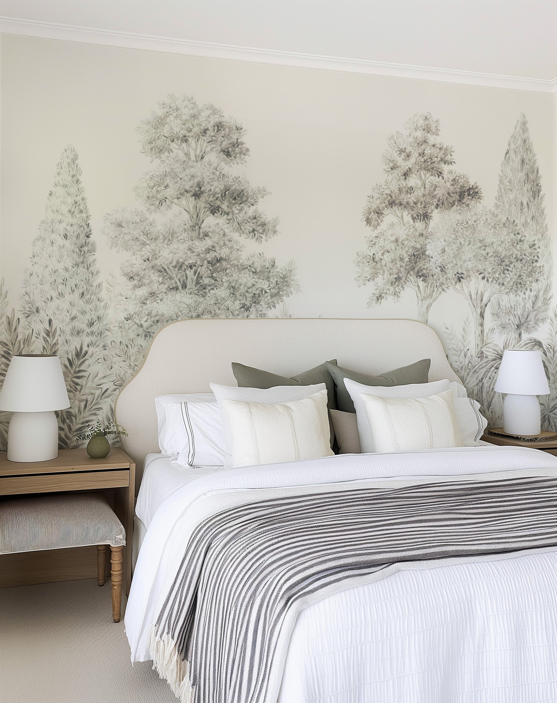 Heritage Arbor Hand Painted Tree Mural Wallpaper