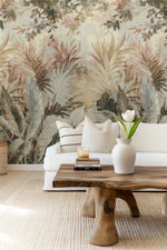 Tropical Dreamscape Painted Mural Wallpaper