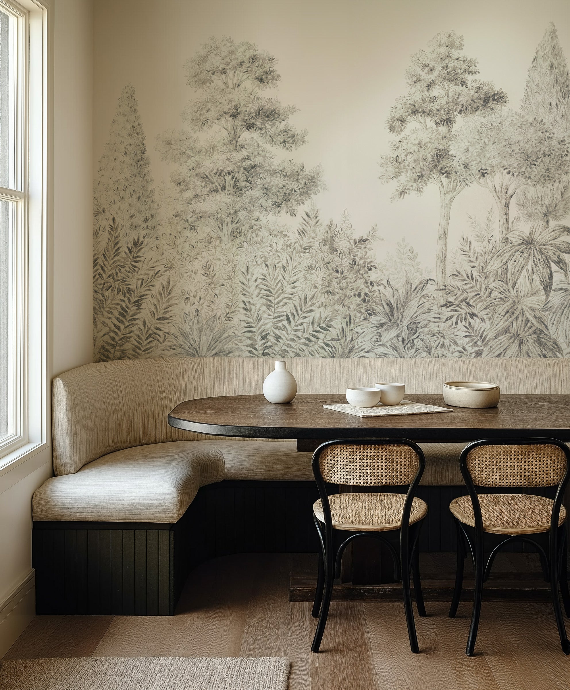 Heritage Arbor Hand Painted Tree Mural Wallpaper