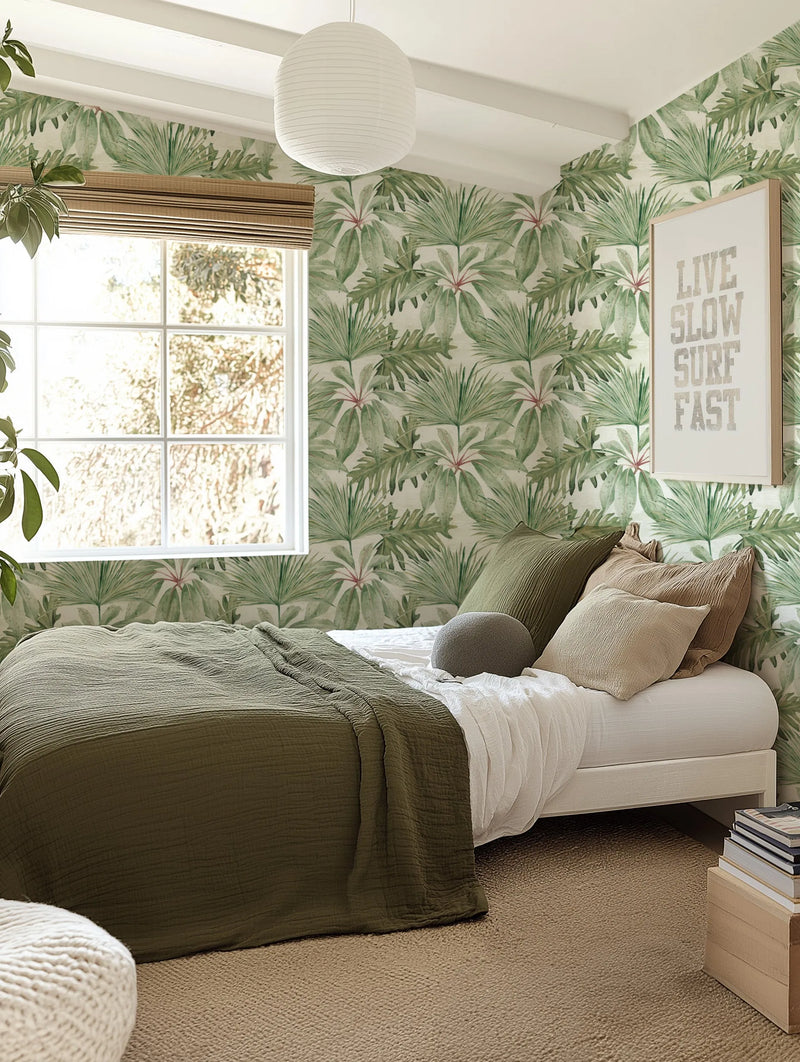 Tropicana Luxe Wallpaper from Olive et Oriel where you can shop wallpaper and artworks online