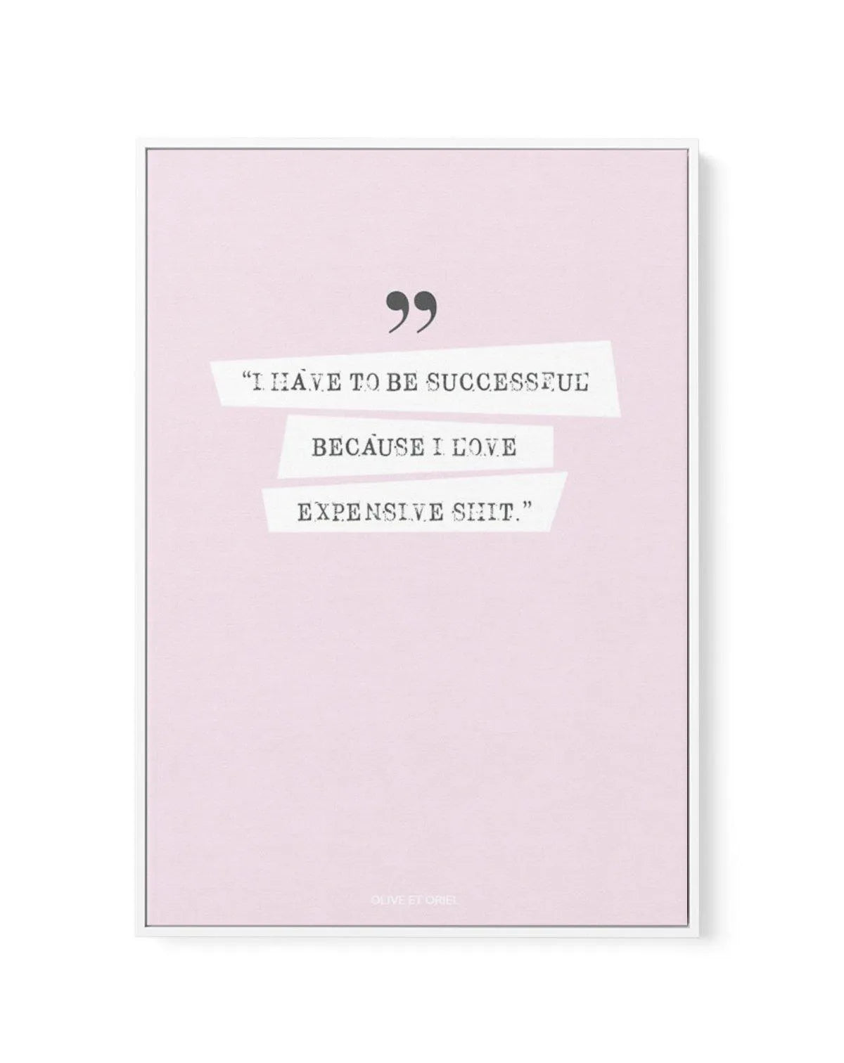 Success 101 | 2 Colour Options | Framed Canvas-CANVAS-You can shop wall art online with Olive et Oriel for everything from abstract art to fun kids wall art. Our beautiful modern art prints and canvas art are available from large canvas prints to wall art paintings and our proudly Australian artwork collection offers only the highest quality framed large wall art and canvas art Australia - You can buy fashion photography prints or Hampton print posters and paintings on canvas from Olive et Oriel