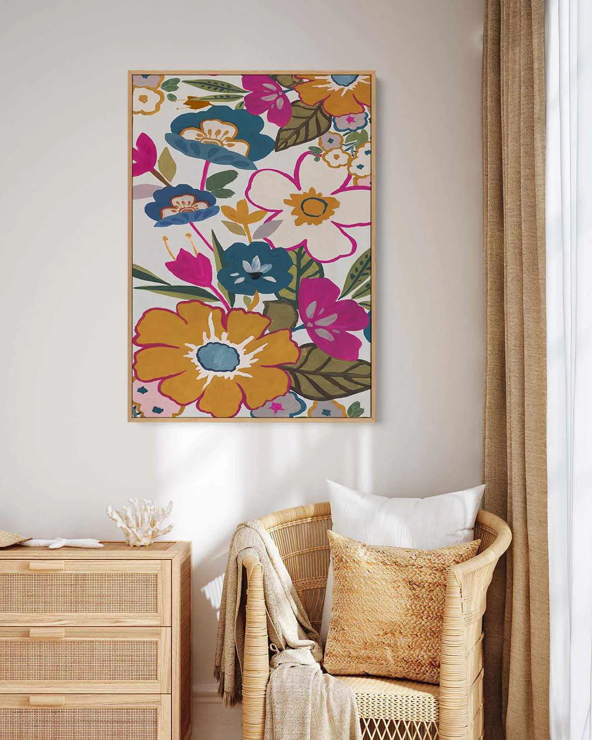 Summer Dusk I | Framed Canvas Art Print from Olive et Oriel where you can shop wallpaper and artworks online
