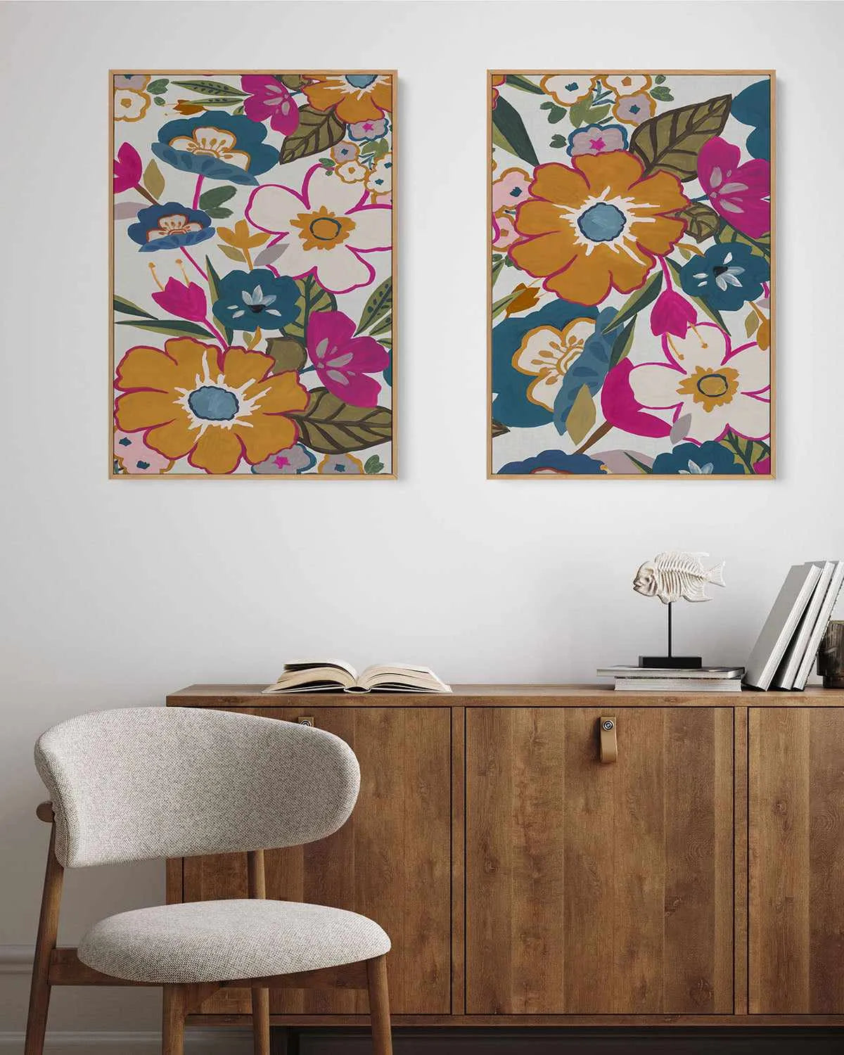 Summer Dusk II | Framed Canvas Art Print from Olive et Oriel where you can shop wallpaper and artworks online