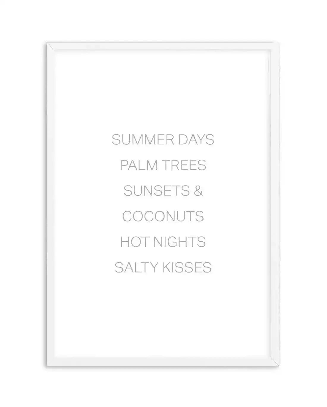 Summer Essentials Art Print-PRINT-Olive et Oriel-Olive et Oriel-A4 | 8.3" x 11.7" | 21 x 29.7cm-White-With White Border-Buy-Australian-Art-Prints-Online-with-Olive-et-Oriel-Your-Artwork-Specialists-Austrailia-Decorate-With-Coastal-Photo-Wall-Art-Prints-From-Our-Beach-House-Artwork-Collection-Fine-Poster-and-Framed-Artwork