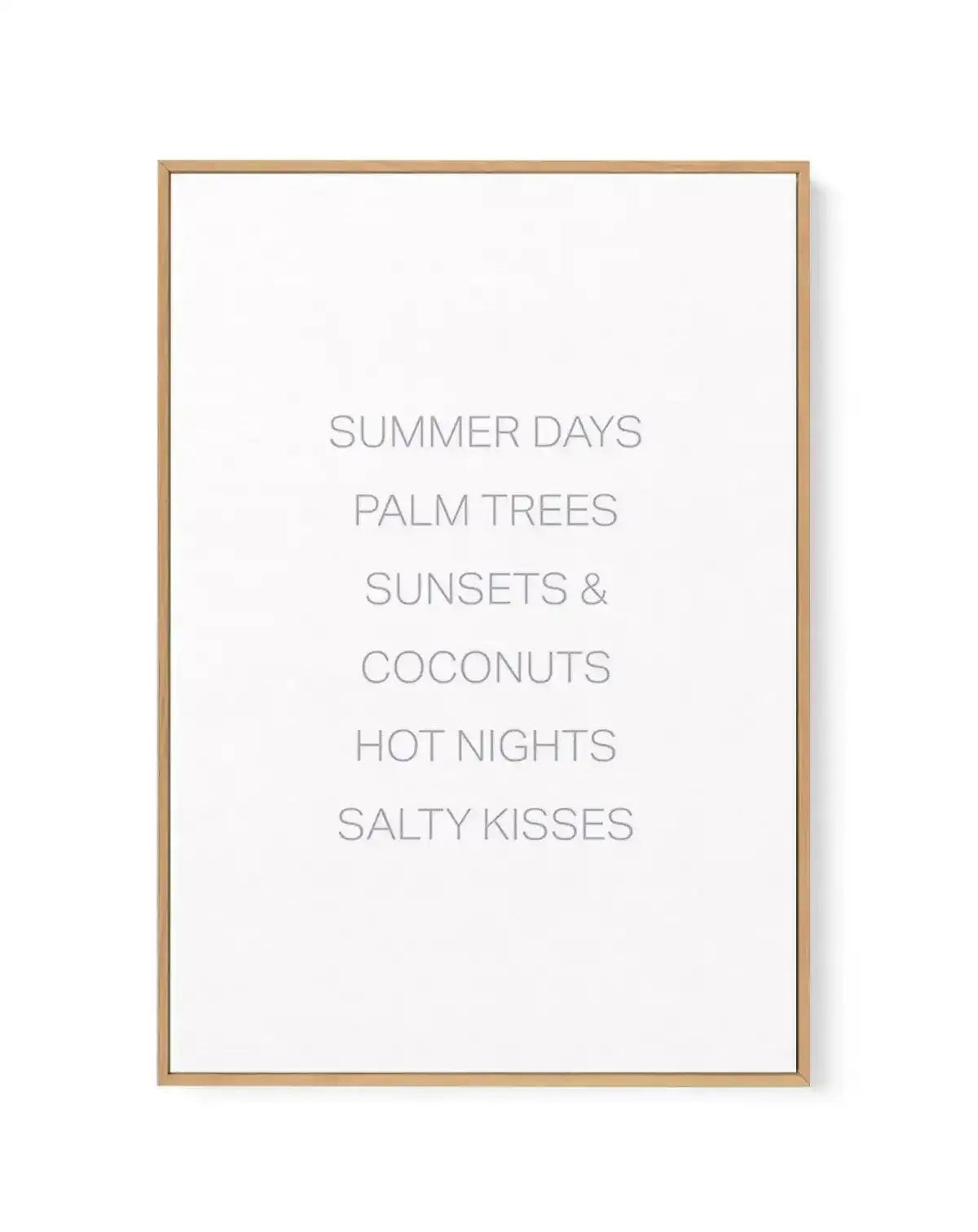 Summer Essentials | Framed Canvas-CANVAS-You can shop wall art online with Olive et Oriel for everything from abstract art to fun kids wall art. Our beautiful modern art prints and canvas art are available from large canvas prints to wall art paintings and our proudly Australian artwork collection offers only the highest quality framed large wall art and canvas art Australia - You can buy fashion photography prints or Hampton print posters and paintings on canvas from Olive et Oriel and have the