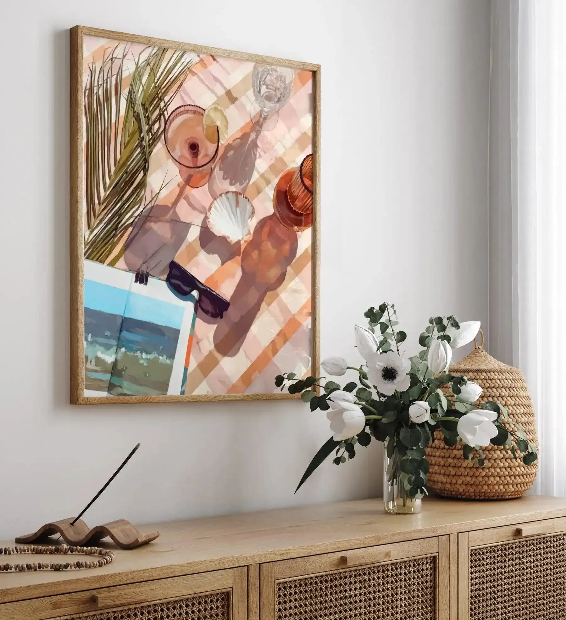 Summer Still Life II Art Print-PRINT-Olive et Oriel-Olive et Oriel-Buy-Australian-Art-Prints-Online-with-Olive-et-Oriel-Your-Artwork-Specialists-Austrailia-Decorate-With-Coastal-Photo-Wall-Art-Prints-From-Our-Beach-House-Artwork-Collection-Fine-Poster-and-Framed-Artwork