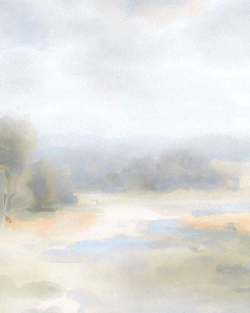 Sunlit Meadow Wallpaper Mural from Olive et Oriel where you can shop wallpaper and artworks online