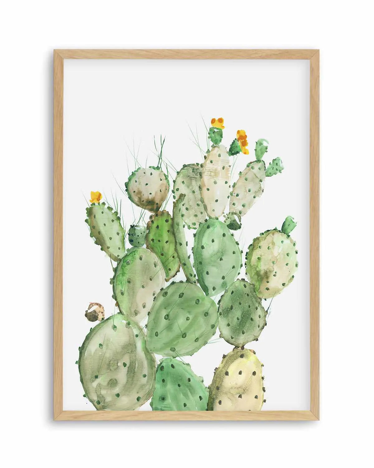 Sunny Cactus Art Print from Olive et Oriel where you can shop wallpaper and artworks online