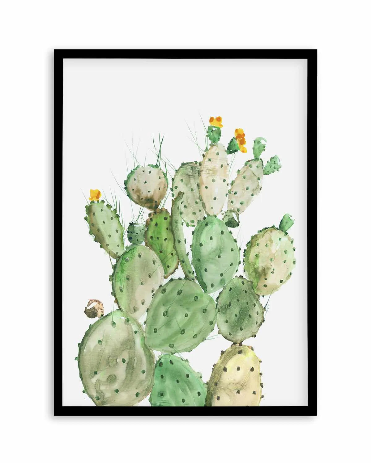 Sunny Cactus Art Print from Olive et Oriel where you can shop wallpaper and artworks online