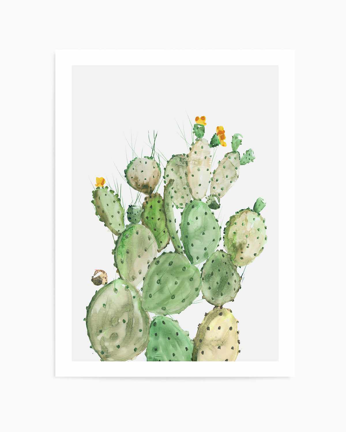 Sunny Cactus Art Print