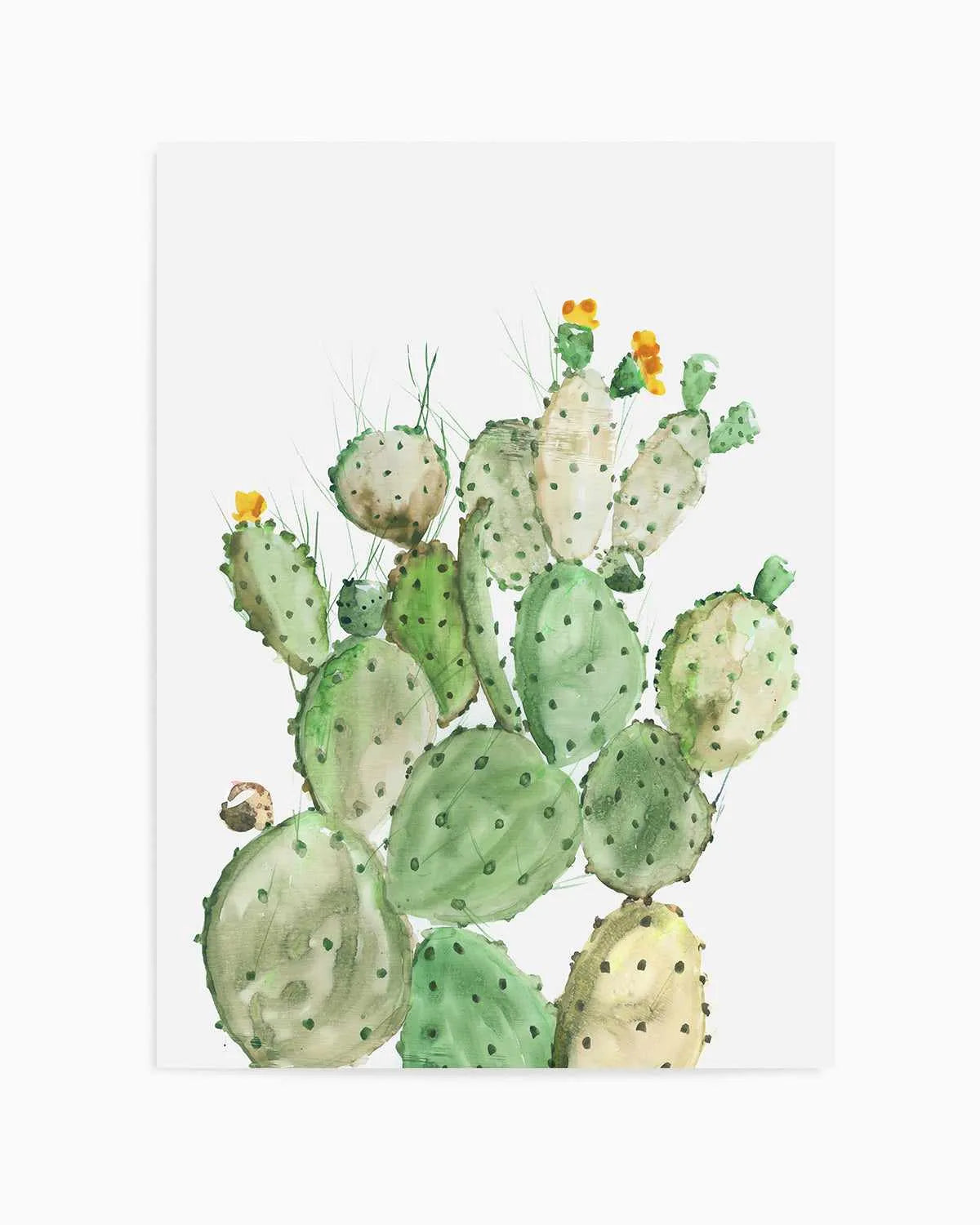 Sunny Cactus Art Print from Olive et Oriel where you can shop wallpaper and artworks online