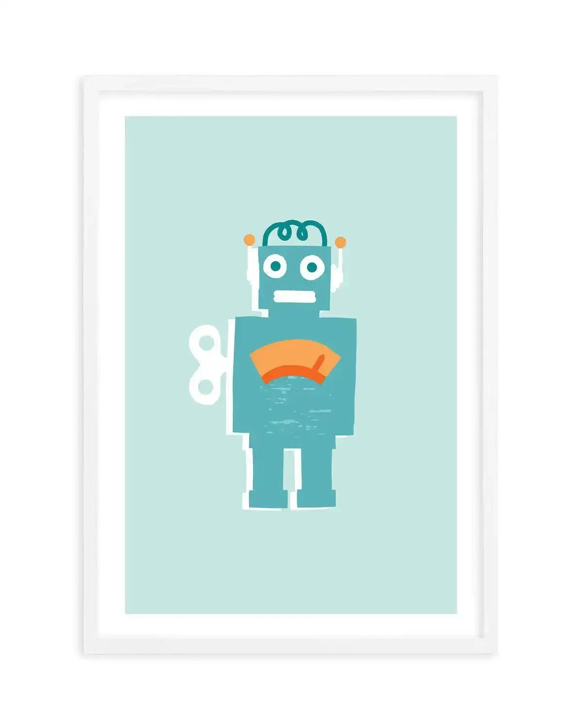 Super Robot Art Print-PRINT-Olive et Oriel-Olive et Oriel-A5 | 5.8" x 8.3" | 14.8 x 21cm-White-With White Border-Buy-Australian-Art-Prints-Online-with-Olive-et-Oriel-Your-Artwork-Specialists-Austrailia-Decorate-With-Coastal-Photo-Wall-Art-Prints-From-Our-Beach-House-Artwork-Collection-Fine-Poster-and-Framed-Artwork