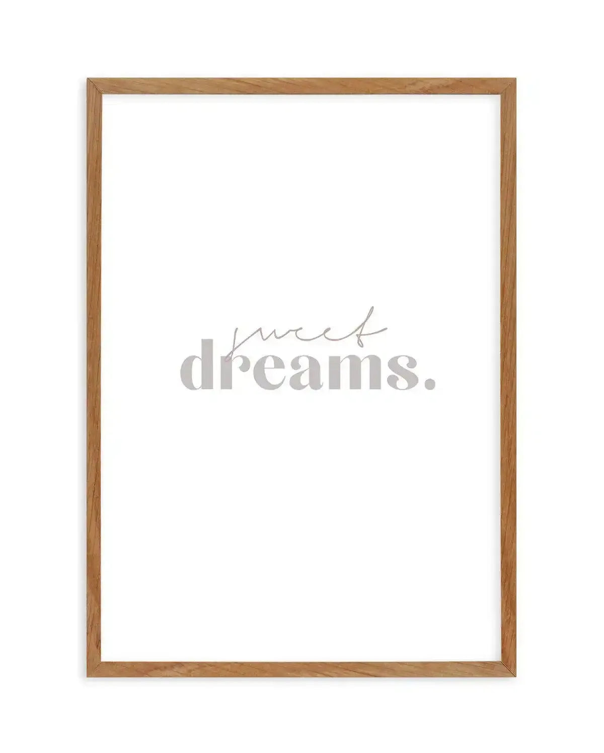 Sweet Dreams Art Print-PRINT-Olive et Oriel-Olive et Oriel-50x70 cm | 19.6" x 27.5"-Walnut-With White Border-Buy-Australian-Art-Prints-Online-with-Olive-et-Oriel-Your-Artwork-Specialists-Austrailia-Decorate-With-Coastal-Photo-Wall-Art-Prints-From-Our-Beach-House-Artwork-Collection-Fine-Poster-and-Framed-Artwork