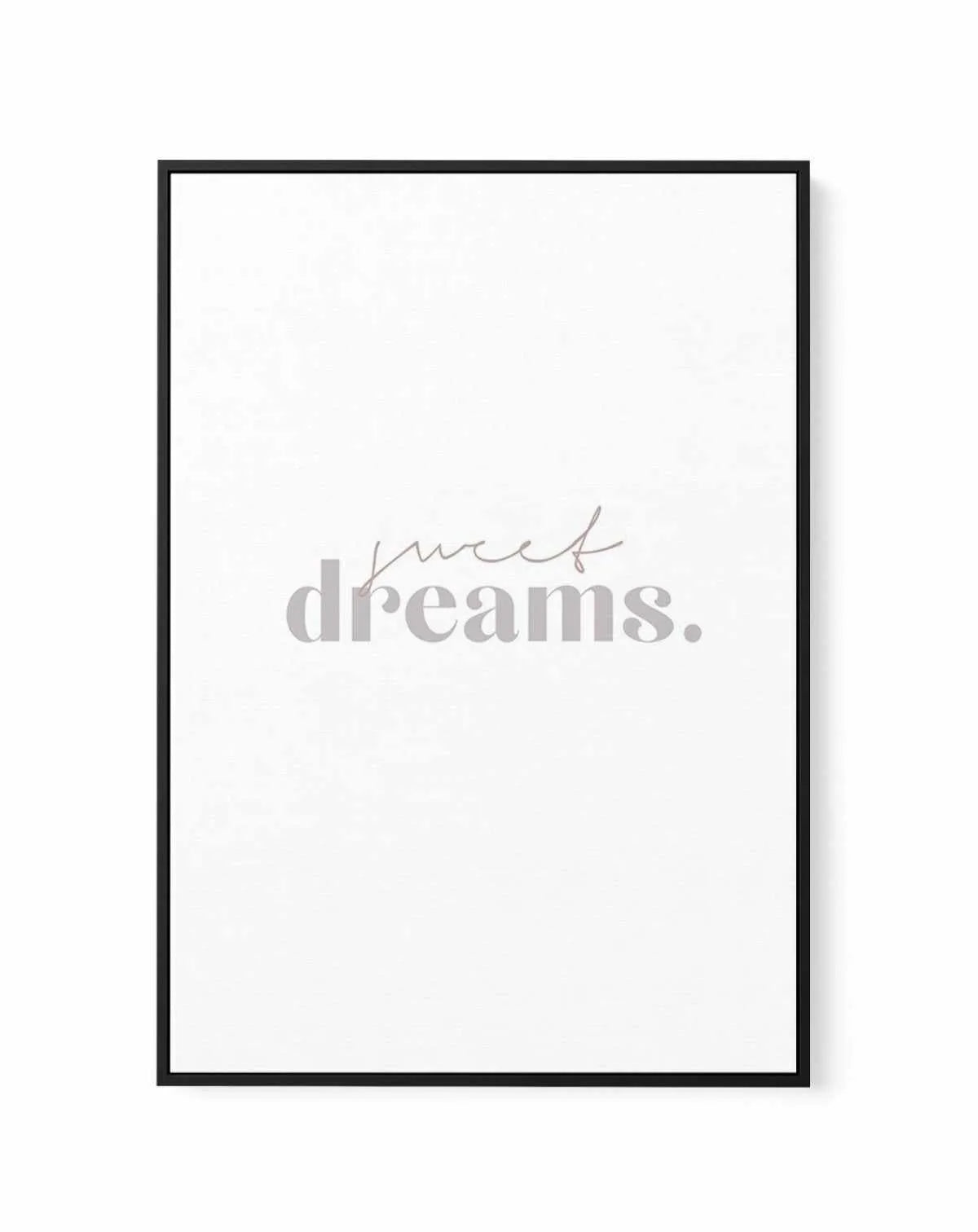 Sweet Dreams | Framed Canvas-CANVAS-You can shop wall art online with Olive et Oriel for everything from abstract art to fun kids wall art. Our beautiful modern art prints and canvas art are available from large canvas prints to wall art paintings and our proudly Australian artwork collection offers only the highest quality framed large wall art and canvas art Australia - You can buy fashion photography prints or Hampton print posters and paintings on canvas from Olive et Oriel and have them del