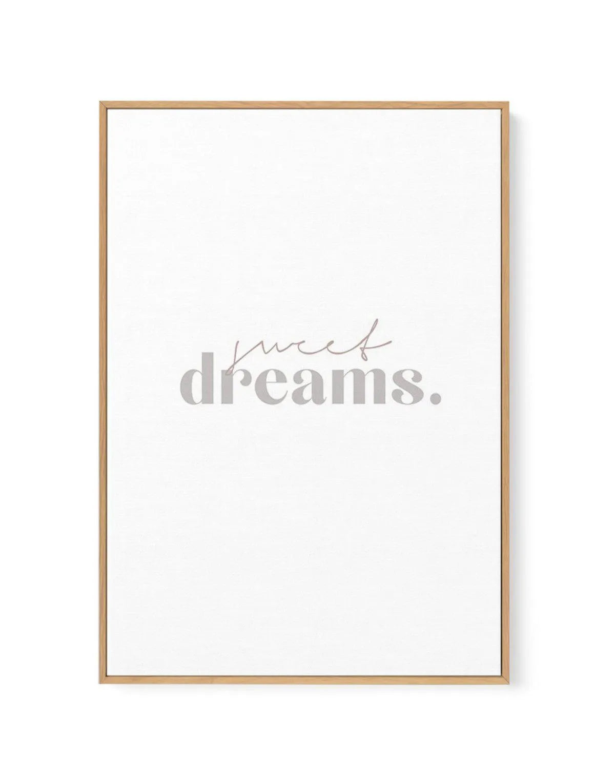 Sweet Dreams | Framed Canvas-CANVAS-You can shop wall art online with Olive et Oriel for everything from abstract art to fun kids wall art. Our beautiful modern art prints and canvas art are available from large canvas prints to wall art paintings and our proudly Australian artwork collection offers only the highest quality framed large wall art and canvas art Australia - You can buy fashion photography prints or Hampton print posters and paintings on canvas from Olive et Oriel and have them del