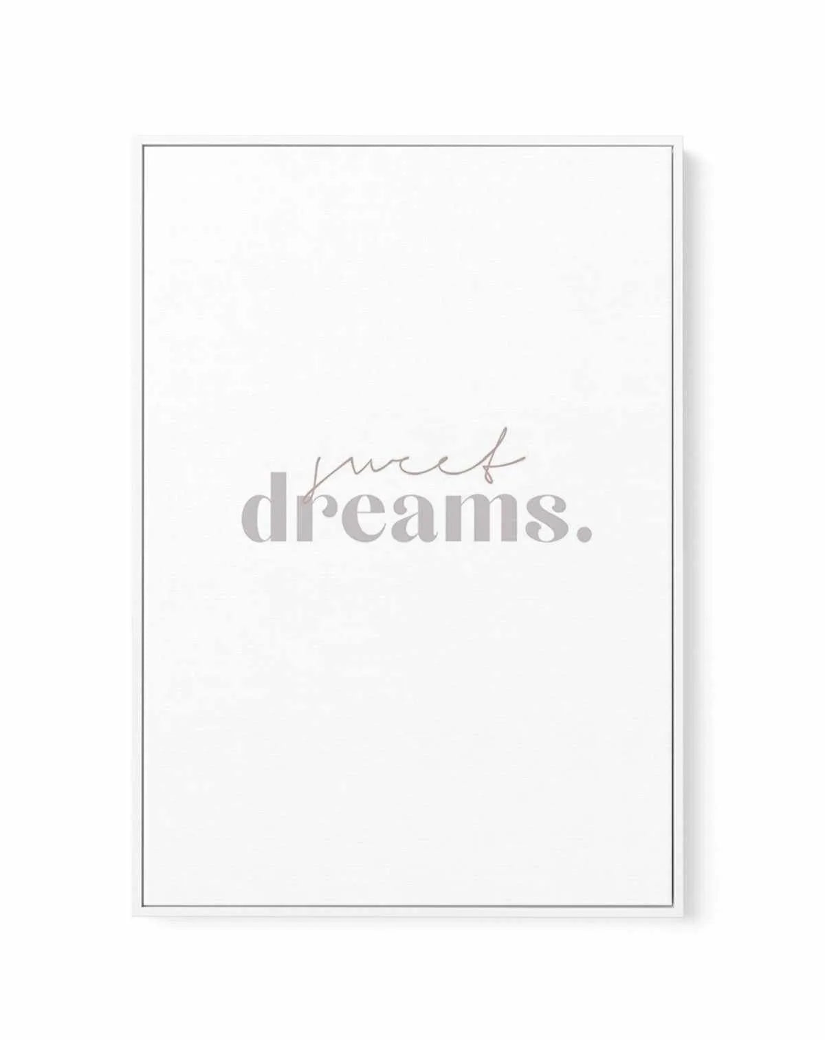 Sweet Dreams | Framed Canvas-CANVAS-You can shop wall art online with Olive et Oriel for everything from abstract art to fun kids wall art. Our beautiful modern art prints and canvas art are available from large canvas prints to wall art paintings and our proudly Australian artwork collection offers only the highest quality framed large wall art and canvas art Australia - You can buy fashion photography prints or Hampton print posters and paintings on canvas from Olive et Oriel and have them del