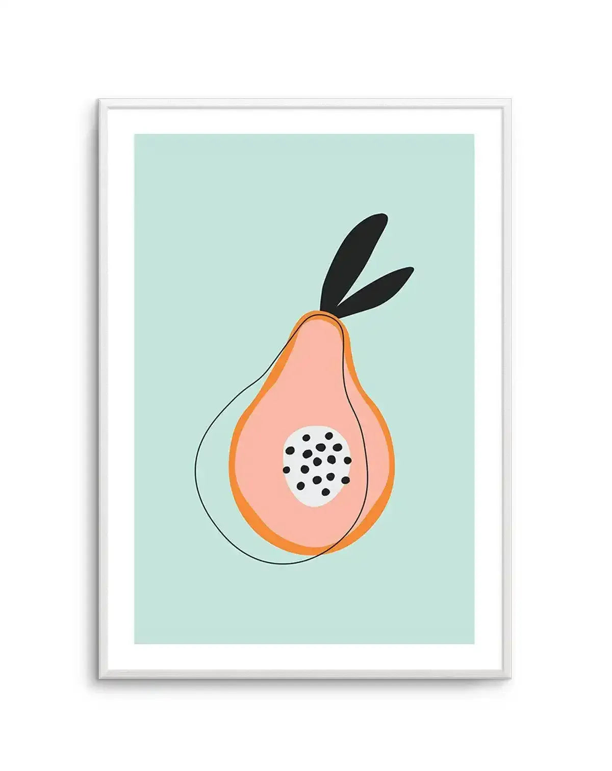 Sweet Little Pear Art Print-PRINT-Olive et Oriel-Olive et Oriel-A5 | 5.8" x 8.3" | 14.8 x 21cm-Unframed Art Print-With White Border-Buy-Australian-Art-Prints-Online-with-Olive-et-Oriel-Your-Artwork-Specialists-Austrailia-Decorate-With-Coastal-Photo-Wall-Art-Prints-From-Our-Beach-House-Artwork-Collection-Fine-Poster-and-Framed-Artwork